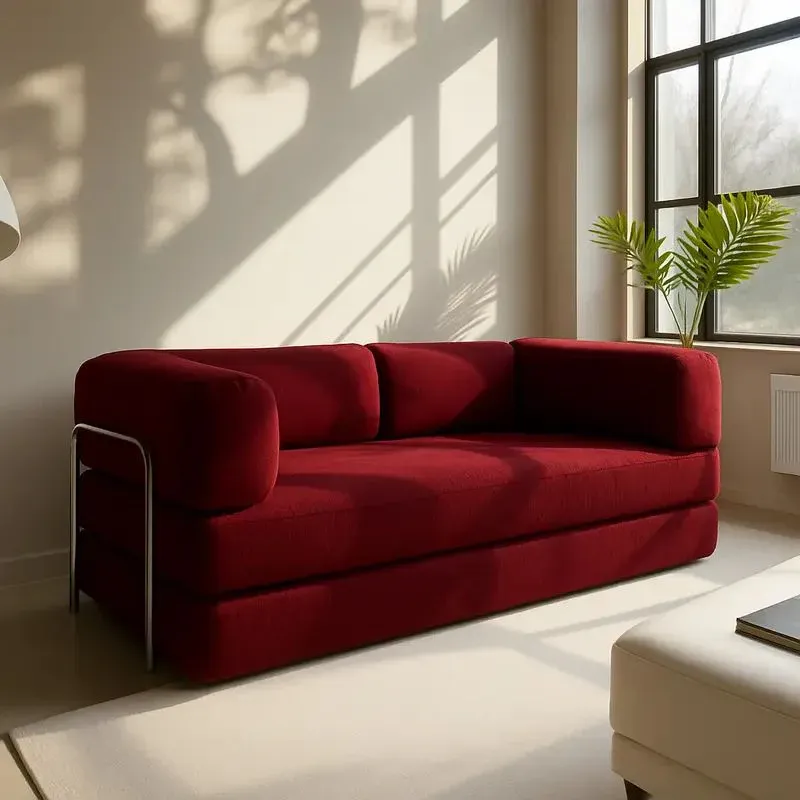 Sofá Cama Bloom - Cor Vermelho